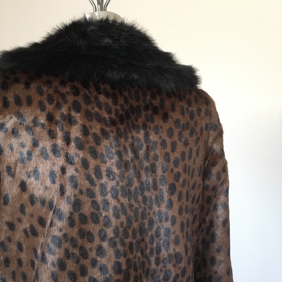 NWT EAVES X REVOLVE Emmie Faux Fur Coat Leopard - Picture 7 of 8